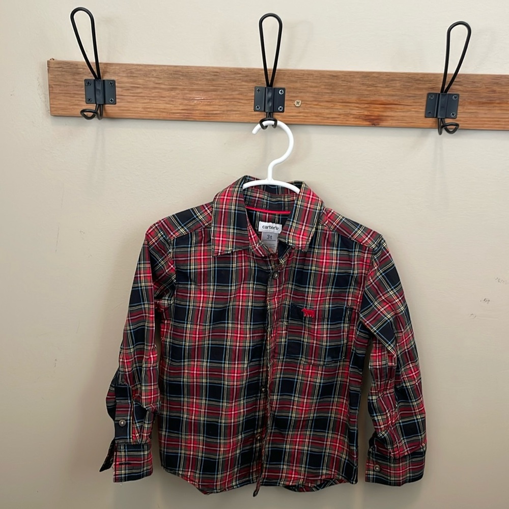 3T boys Carter’s Plaid Shirt